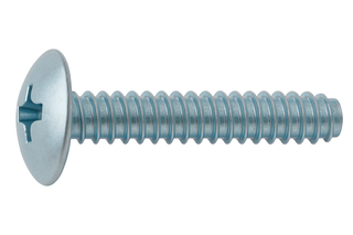 #8 | 1 1/2 Inch | Phillips Drive | Truss Head | Coarse Thread | Machine Screw Point | Zinc Finish