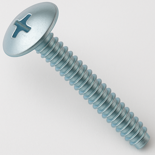 #8 | 1 1/2 Inch | Phillips Drive | Truss Head | Coarse Thread | Machine Screw Point | Zinc Finish