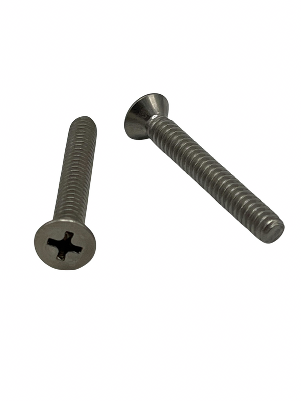 #8-32 | 1/2 Inch | Phillips Drive | Flat Head | Coarse Thread | Machine Screw Point | Zinc Finish