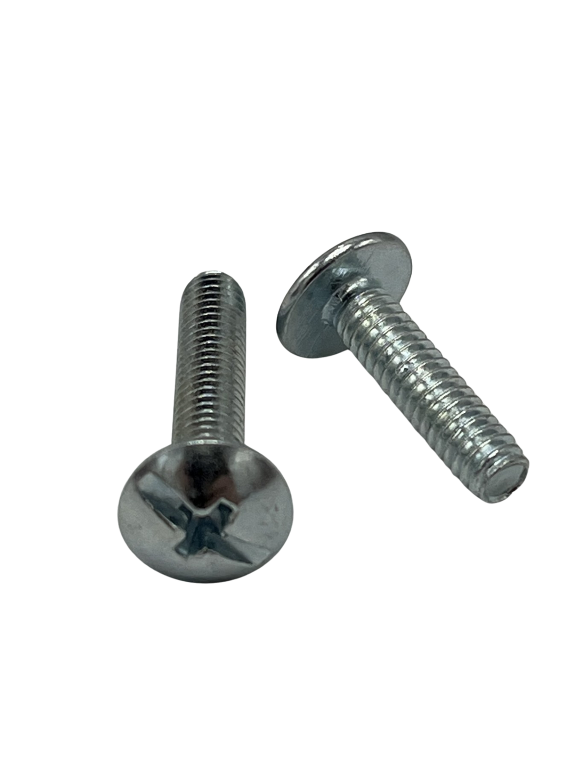 X 3/8 inch cabinet screw - combo drive, truss head, coarse thread, machine screw point, zinc finish