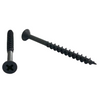 #8 x 1 3/8 inch cabinet screw - phillips drive, flat head, deep thread, sharp point, black phosphate finish