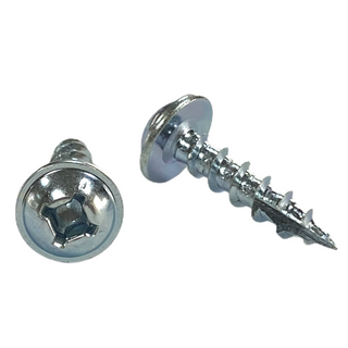 #8 | 3/4 Inch | Phillips Square Drive | Round Washer Head | Deep Thread | Type 17 Point | Zinc Finish