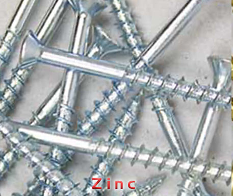 #9 | 2 1/2 Inch | Phillips Square Drive | Flat with Nibs Head | Deep Thread | Type 17 Point | Zinc Finish